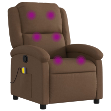 vidaXL barna szövet dönthető masszázsfotel (371767) masszázsfotel