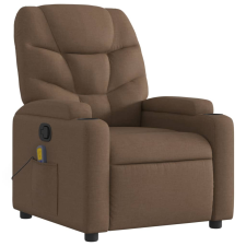 vidaXL barna szövet dönthető masszázsfotel (372457) masszázsfotel