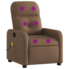 vidaXL barna szövet dönthető masszázsfotel (374210) masszázsfotel