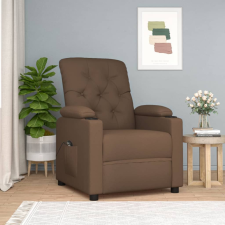 vidaXL barna szövet elektromos dönthető fotel bútor