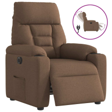 vidaXL barna szövet elektromos dönthető fotel bútor