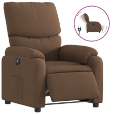 vidaXL barna szövet elektromos dönthető fotel (3204804) bútor