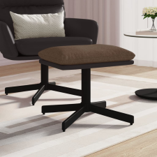 vidaXL barna szövet és műbőr lábzsámoly 60x60x36 cm bútor