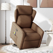 vidaXL barna szövet felállást segítő dönthető masszázsfotel (3303148) masszázsfotel