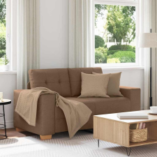 vidaXL barna szövet loveseat kanapé 120 cm bútor