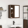 vidaXL Barna tölgy fürdőszoba fali szekrény tükörrel 50x21x60 cm