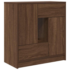 vidaXL barna tölgy komód fiókokkal és ajtókkal 70,5x34x74,5 cm (861847) bútor