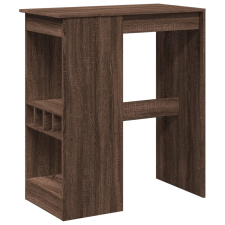 vidaXL barna tölgy szerelt fa bárasztal tárolókkal 90x47,5x103,5 cm (854343) bútor