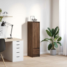 vidaXL barna tölgy szerelt fa magasszekrény 29,5x34x119,5 cm bútor