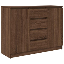 vidaXL barna tölgy szerelt fa tálalószekrény fiókos 100,5x35x76 cm (3328450) bútor