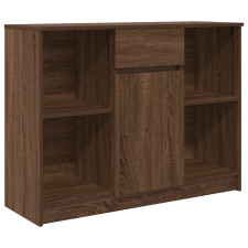 vidaXL barna tölgy szerelt fa tálalószekrény fiókos 101x35x76 cm (861568) bútor