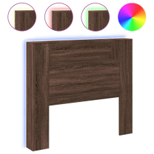 vidaXL barna tölgy színű áthidalószekrény LED-ekkel 120x16,5x103,5 cm (839244) ágy és ágykellék