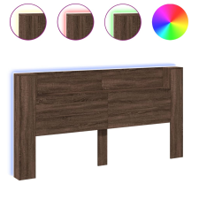 vidaXL barna tölgy színű áthidalószekrény LED-ekkel 200x16,5x103,5 cm (839272) ágy és ágykellék
