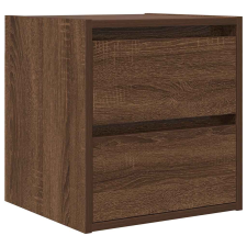 vidaXL barna tölgy színű falra szerelhető éjjeliszekrény 38x34x40 cm (861259) bútor