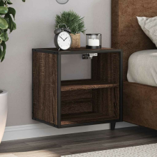 vidaXL barna tölgy színű falra szerelhető éjjeliszekrény 40x31x39,5cm bútor