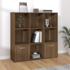 vidaXL barna tölgy színű könyvszekrény 98 x 30 x 98 cm bútor