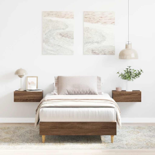 vidaXL barna tölgy színű szerelt fa ágykeret matrac nélkül 100x200 cm ágy és ágykellék