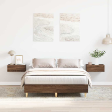 vidaXL barna tölgy színű szerelt fa ágykeret matrac nélkül 120x190 cm ágy és ágykellék