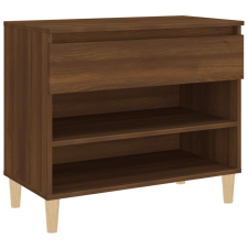 vidaXL barna tölgy színű szerelt fa cipősszekrény 70x36x60 cm (819763) bútor