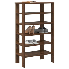 vidaXL barna tölgy színű szerelt fa cipőtartó 61x32x105 cm bútor