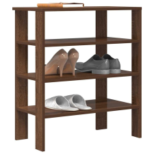 vidaXL barna tölgy színű szerelt fa cipőtartó 61x32x70 cm bútor