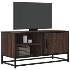 vidaXL barna tölgy színű szerelt fa és fém TV-szekrény 80x34,5x40 cm bútor