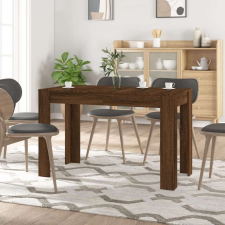 vidaXL barna tölgy színű szerelt fa étkezőasztal 120 x 60 x 75 cm bútor