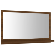 vidaXL barna tölgy színű szerelt fa fürdőszobatükör 60x10,5x37 cm (815638) bútor