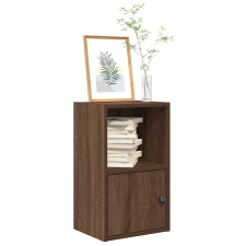 vidaXL barna tölgy színű szerelt fa könyvszekrény 31x24x52 cm bútor