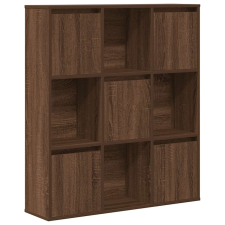 vidaXL barna tölgy színű szerelt fa könyvszekrény 89x24x101,5 cm (860406) bútor