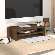 vidaXL barna tölgy színű szerelt fa monitorállvány 42x24x13 cm bútor
