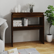 vidaXL barna tölgy színű szerelt fa tálalóasztal 80 x 30 x 80 cm bútor