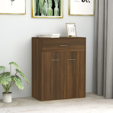 vidaXL barna tölgy színű szerelt fa tálalószekrény 60 x 30x 75 cm bútor