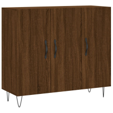 vidaXL barna tölgy színű szerelt fa tálalószekrény 90 x 34 x 80 cm (828107) bútor