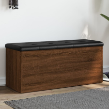 vidaXL barna tölgy színű szerelt fa tárolópad 102 x 42 x 45 cm bútor