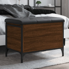 vidaXL barna tölgy színű szerelt fa tárolópad 62 x 42 x 45 cm bútor