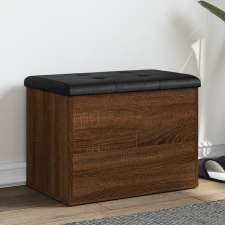 vidaXL barna tölgy színű szerelt fa tárolópad 62 x 42 x 45 cm bútor