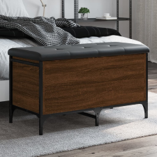 vidaXL barna tölgy színű szerelt fa tárolópad 82 x 42 x 45 cm bútor