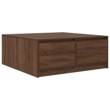 vidaXL barna tölgyfa dohányzóasztal fiókokkal 100x100x40 cm (3328405) bútor