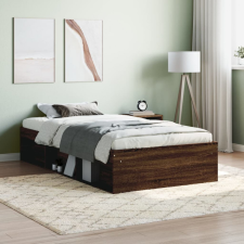 vidaXL barna tölgyszínű ágykeret 100 x 200 cm ágy és ágykellék