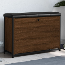 vidaXL barna tölgyszínű cipőpad lehajtható fiókkal 82x32x56 cm bútor