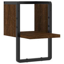vidaXL barna tölgyszínű fali polc rúddal 20 x 25 x 30 cm (836277) bútor