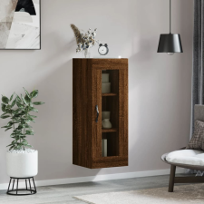 vidaXL barna tölgyszínű fali szekrény 34,5x34x90 cm bútor