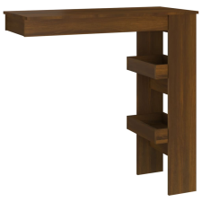 vidaXL barna tölgyszínű fatermék fali bárasztal 102 x 45 x 103,5 cm (817224) bútor