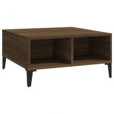 vidaXL Barna tölgyszínű forgácslap dohányzóasztal 60 x 60 x 30 cm bútor
