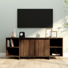 vidaXL barna tölgyszínű forgácslap TV-szekrény 130 x 35 x 50 cm bútor