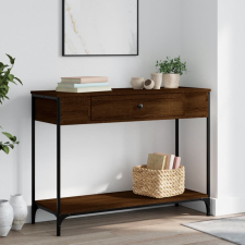vidaXL barna tölgyszínű műfa tálalóasztal 100 x 34,5 x 75 cm bútor