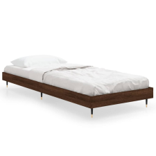 vidaXL barna tölgyszínű szerelt fa ágykeret 75 x 190 cm (832212) ágy és ágykellék