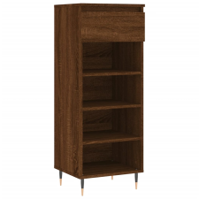 vidaXL barna tölgyszínű szerelt fa cipősszekrény 40x36x105 cm (831459) bútor