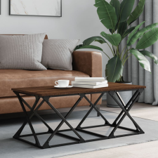 vidaXL barna tölgyszínű szerelt fa dohányzóasztal 100 x 49 x 40 cm bútor